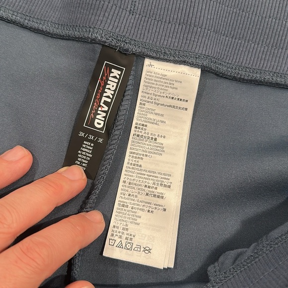 NWT Kirkland Signature Ladies’ Active Blue Jogger Pants Plus Sz 3X - Picture 7 of 11